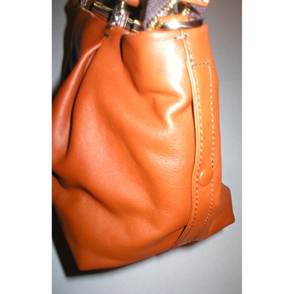 Authentic Kooba Leather Handbag Bag Brown Logo New NWT Satchel Womens Bag Strap - Picture 6 of 9